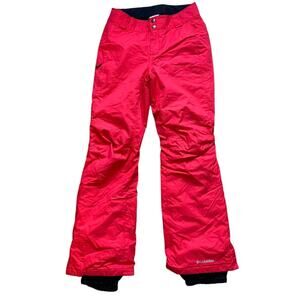COLUMBIA OmniTech Ski Snowboard Pants Women’s X-Small Red Lily Waterproof